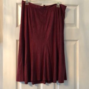 Burgundy skirt